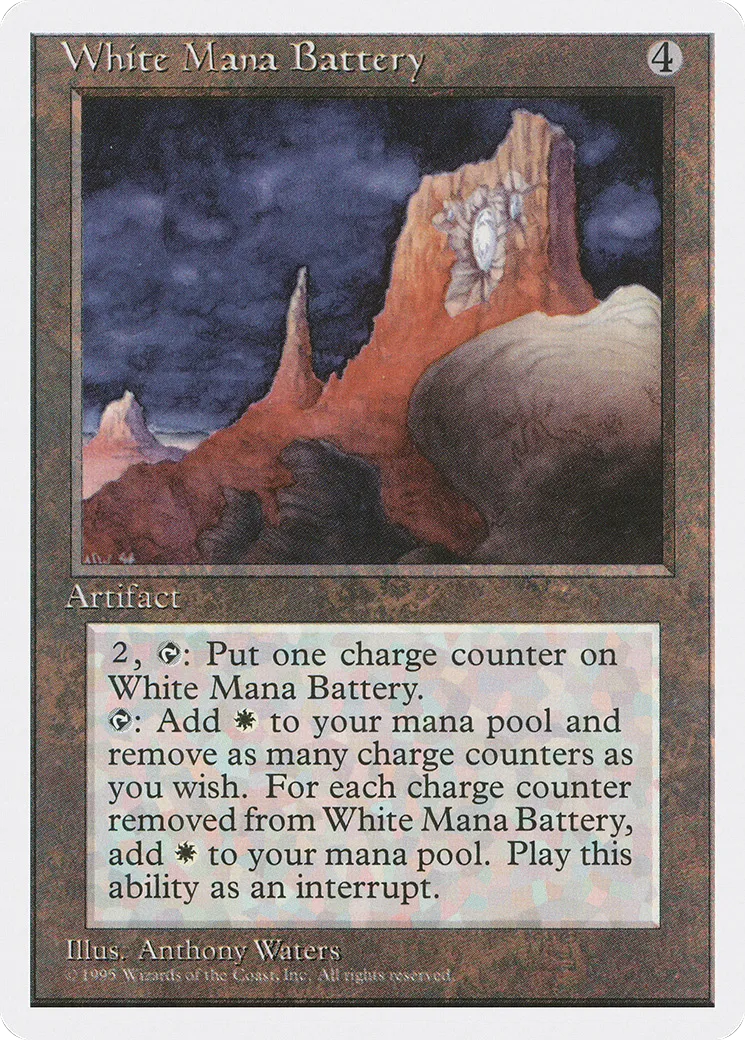 White Mana Battery — Fourth Edition — Magic: The Gathering