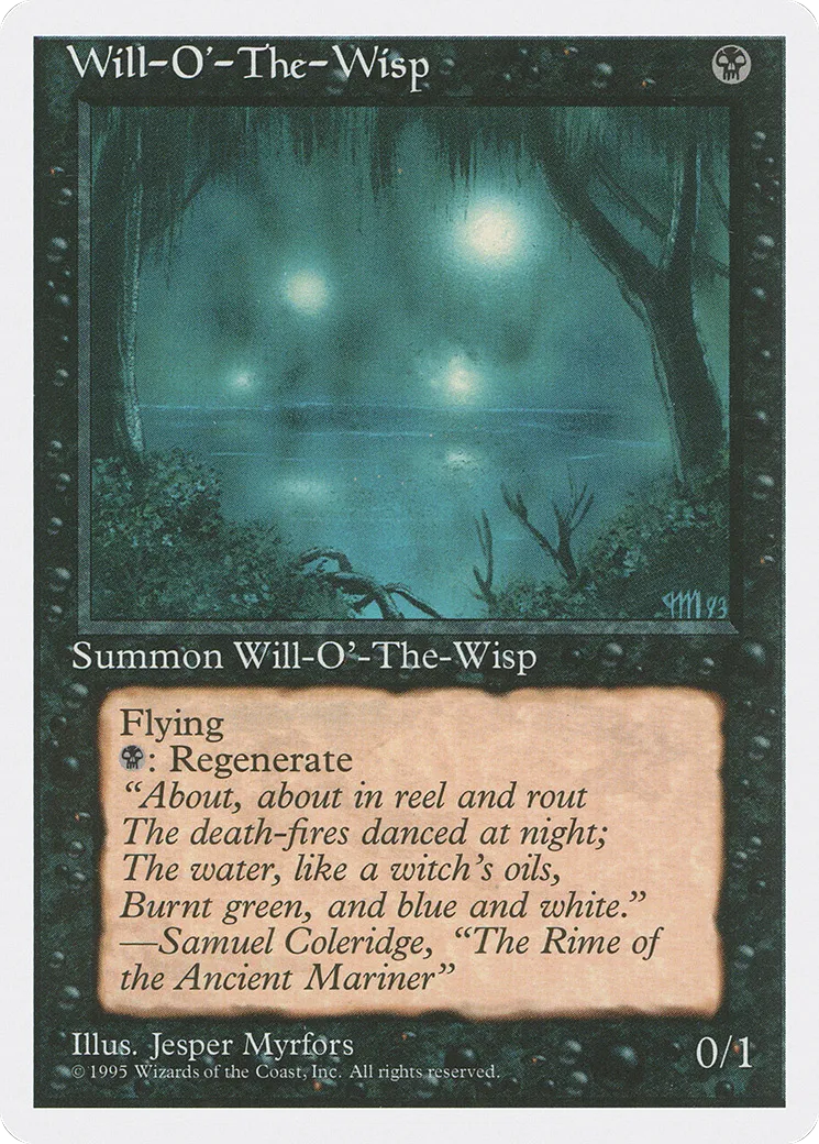 Will-o'-the-Wisp — Fourth Edition — Magic: The Gathering