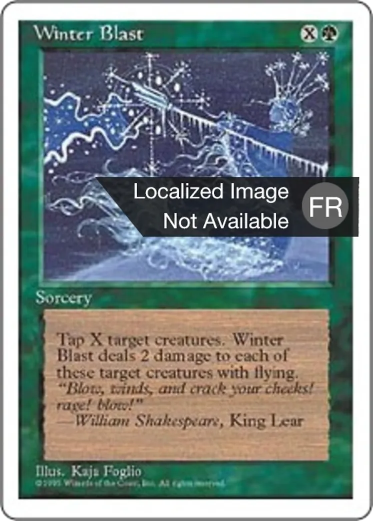 Rafale hivernale — Fourth Edition — Magic: The Gathering