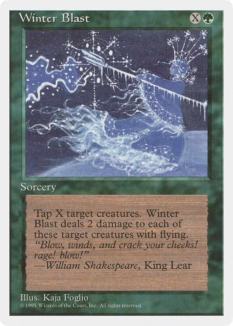 Rafale hivernale — Fourth Edition — Magic: The Gathering