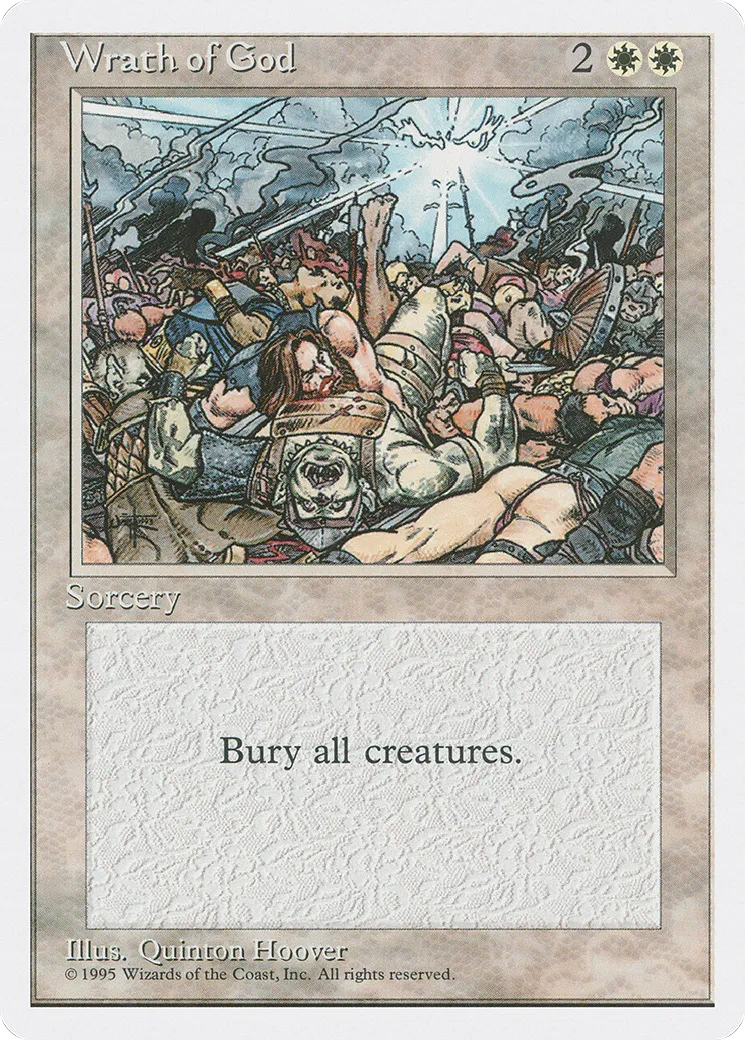 Wrath of God — Fourth Edition — Magic: The Gathering