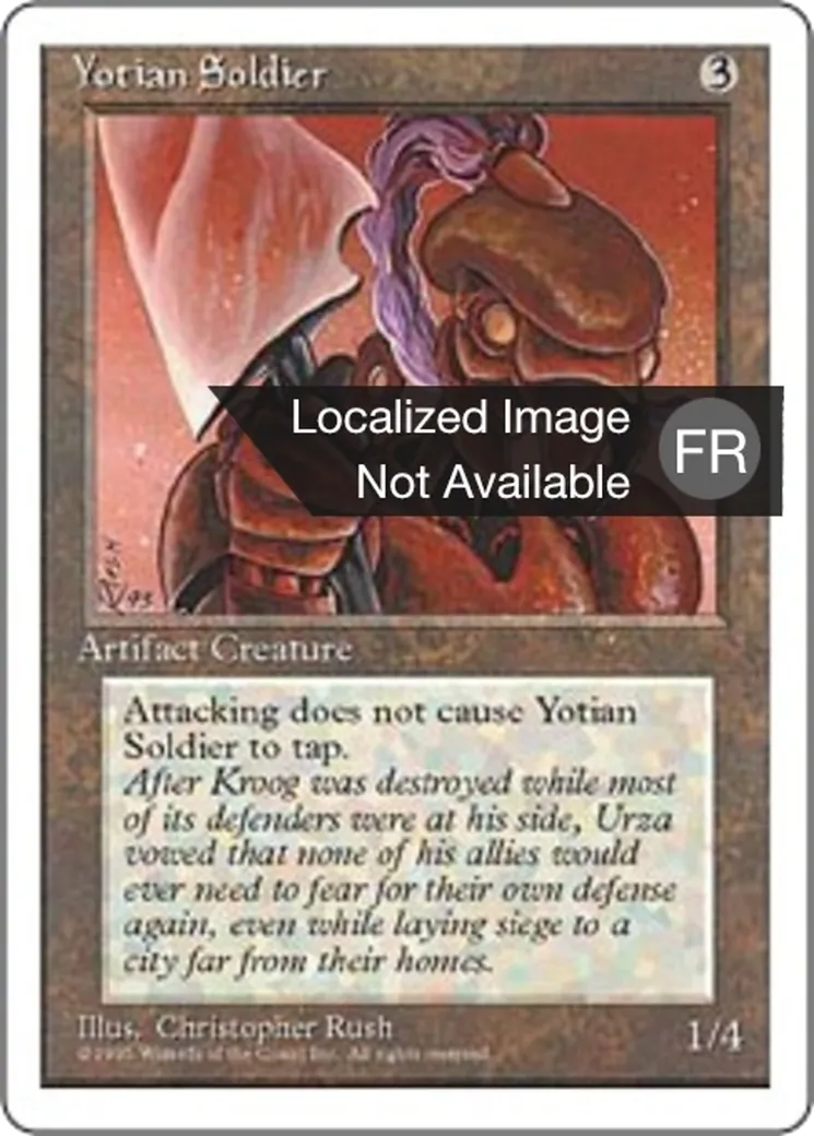 Soldat yotien — Fourth Edition — Magic: The Gathering