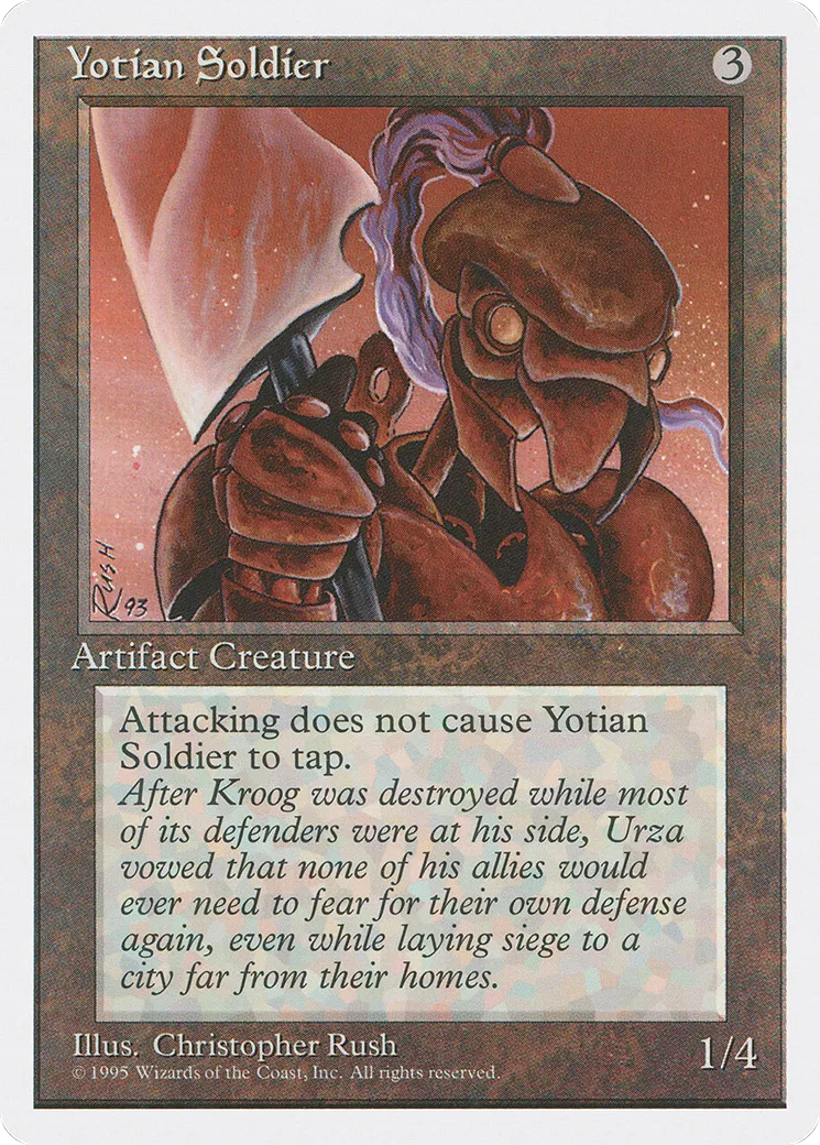 Yotian Soldier — Fourth Edition — Magic: The Gathering