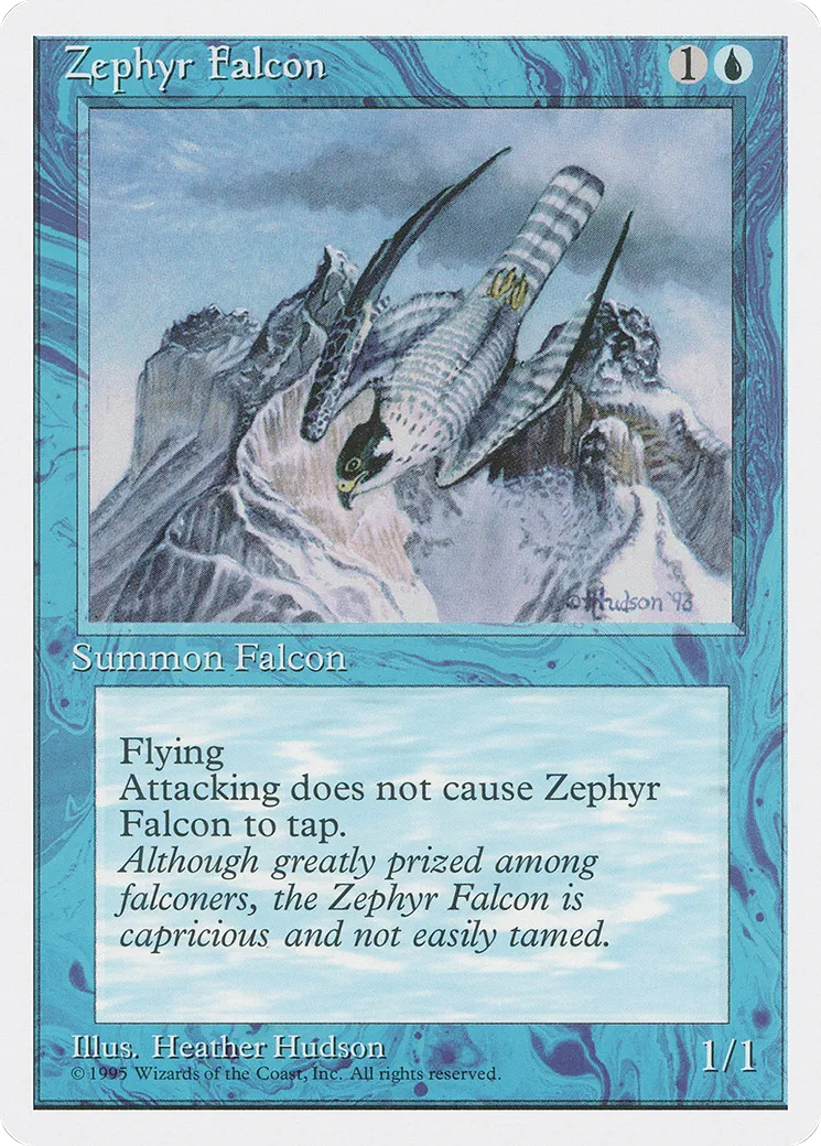 Zephyr Falcon — Fourth Edition — Magic: The Gathering