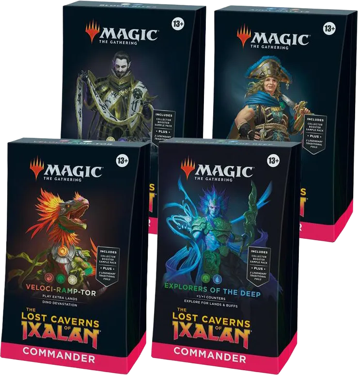 The Lost Caverns of Ixalan Commander Deck Display from The Lost Caverns of Ixalan Commander - Magic: The Gathering