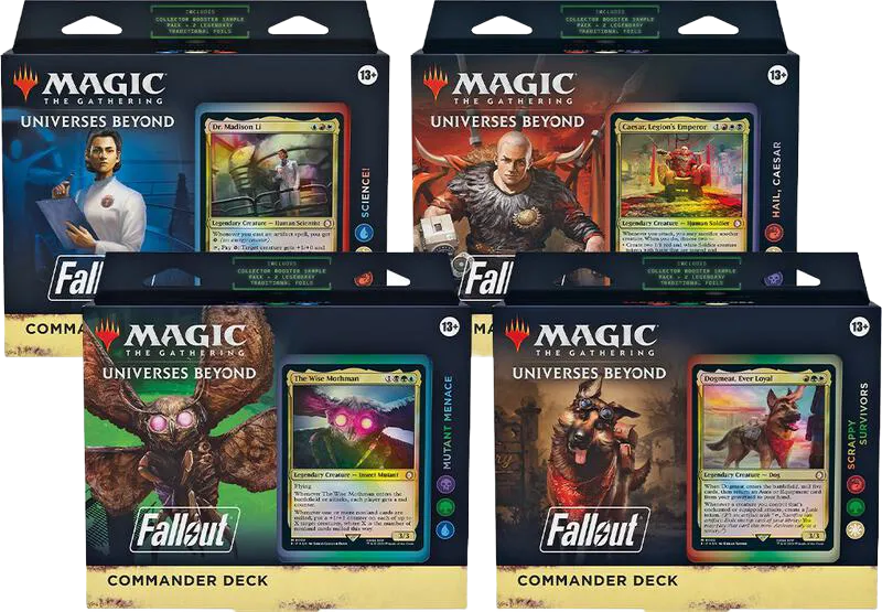 Display de decks Commander Fallout — Fallout — Magic: The Gathering