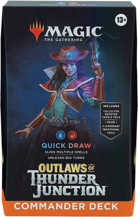 Deck Commander Les hors-la-loi de Croisetonnerre – Quick Draw from Outlaws of Thunder Junction Commander - Magic: The Gathering
