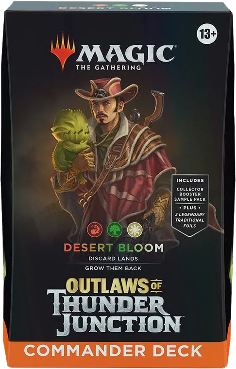 Outlaws of Thunder Junction Commander Deck Desert Bloom — Outlaws of Thunder Junction Commander — Magic: The Gathering