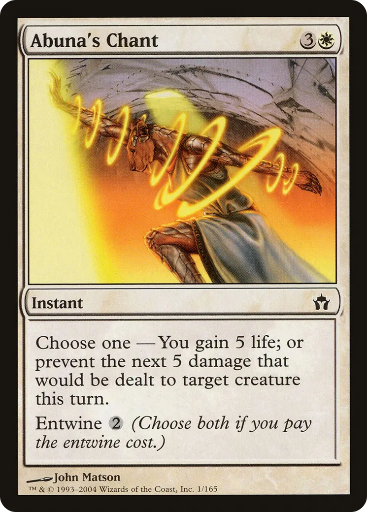 Abuna's Chant — Fifth Dawn — Magic: The Gathering