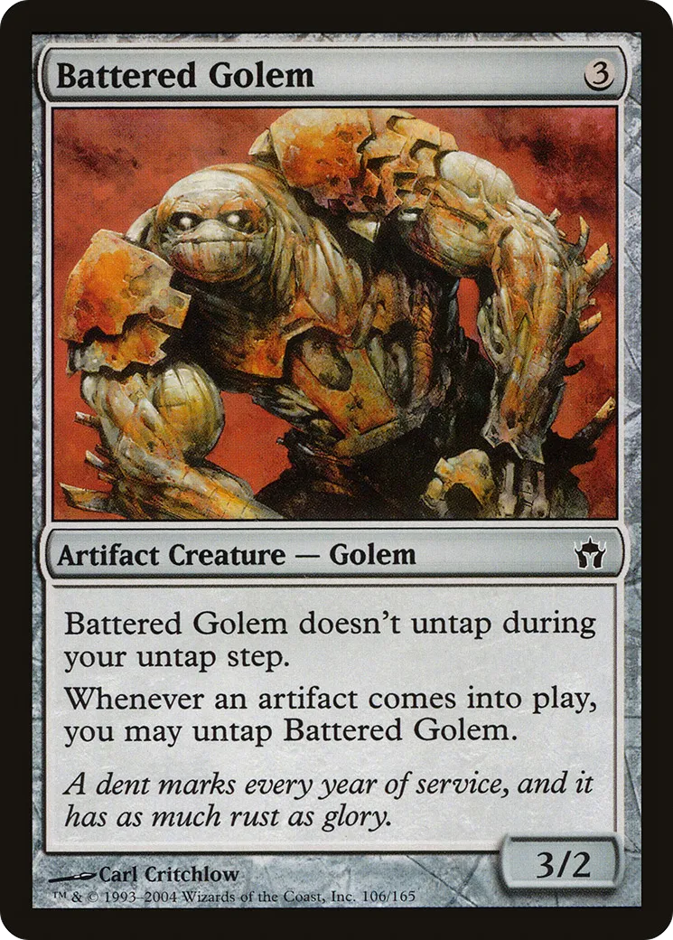 Golem bosselé — Fifth Dawn — Magic: The Gathering