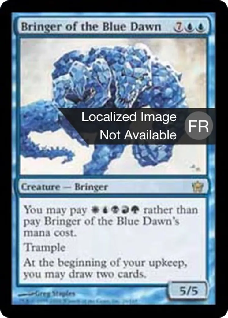 Annonciateur de l'Aube bleue — Fifth Dawn — Magic: The Gathering