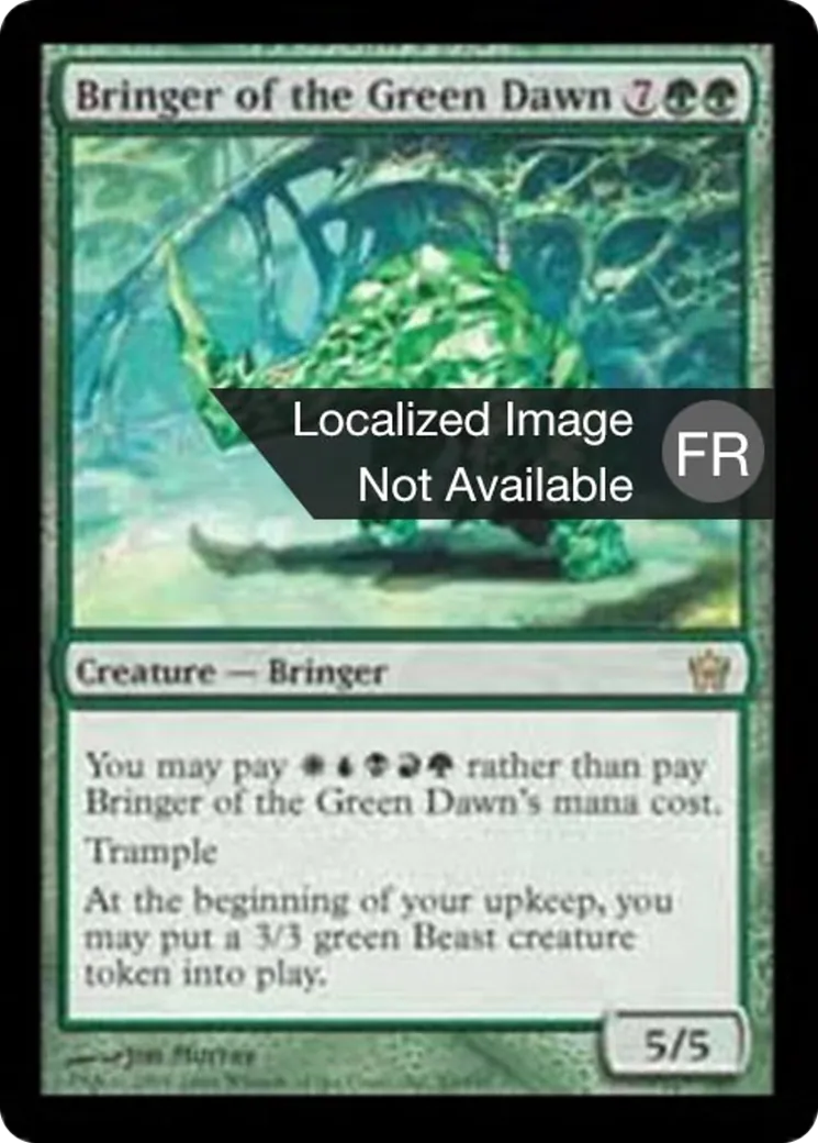 Annonciateur de l'Aube verte — Fifth Dawn — Magic: The Gathering