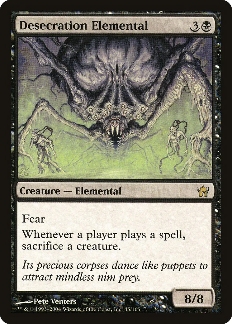 Desecration Elemental — Fifth Dawn — Magic: The Gathering