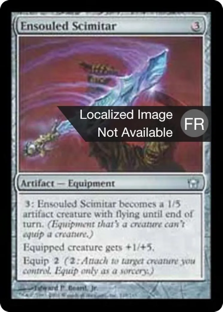Cimeterre animé — Fifth Dawn — Magic: The Gathering