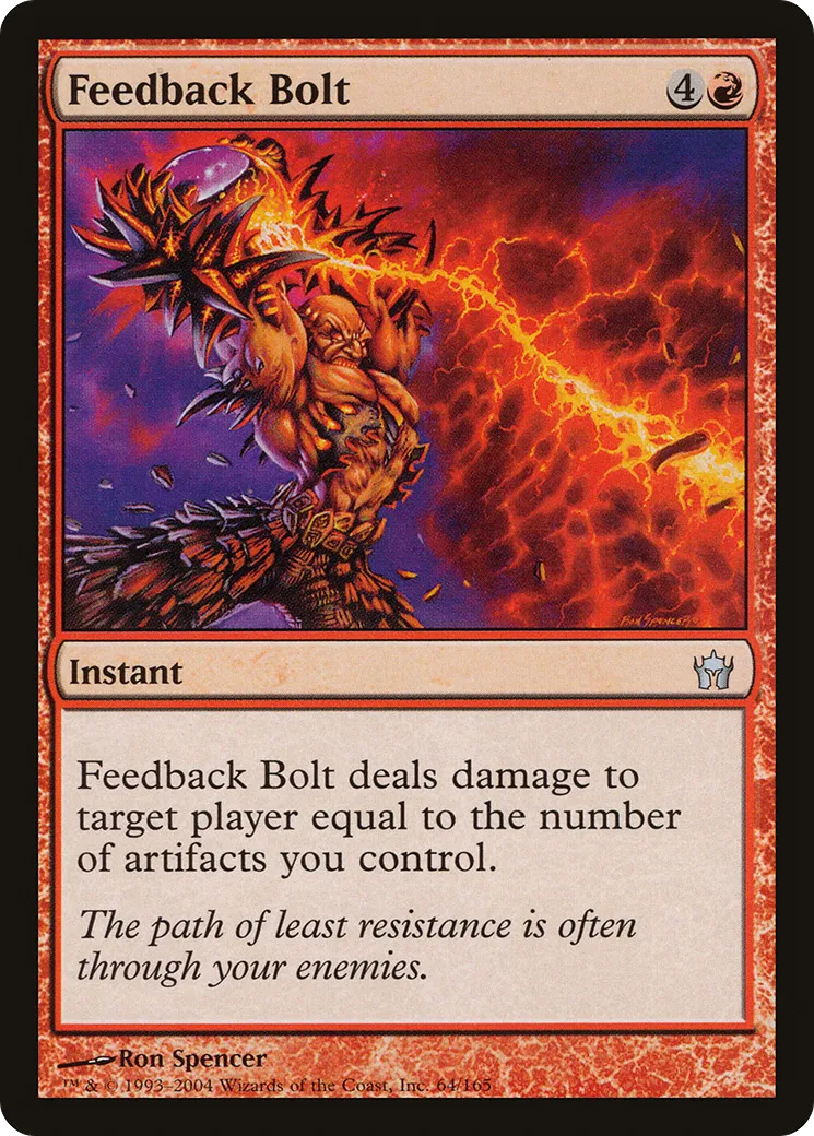 Feedback Bolt — Fifth Dawn — Magic: The Gathering