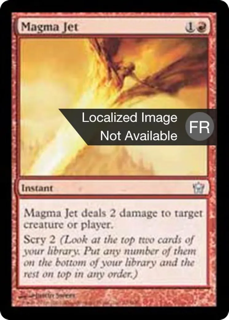 Jet de magma — Fifth Dawn — Magic: The Gathering