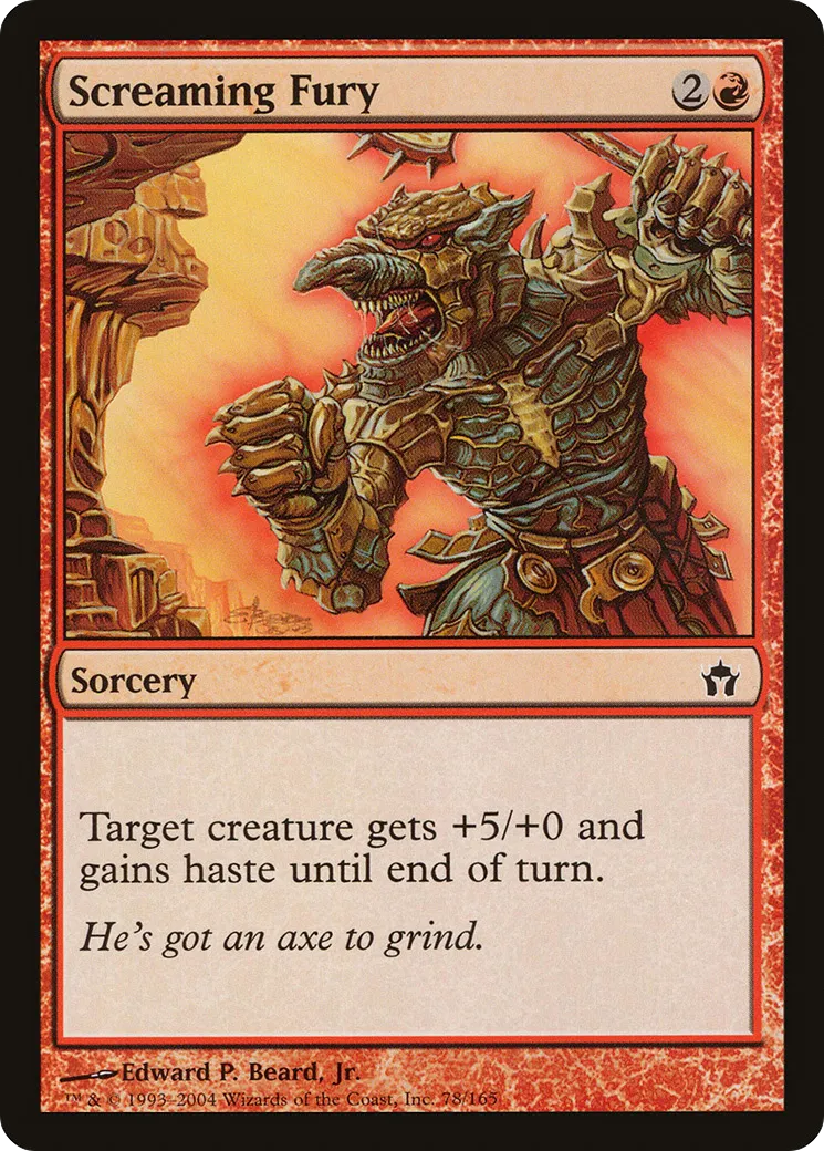 Screaming Fury — Fifth Dawn — Magic: The Gathering