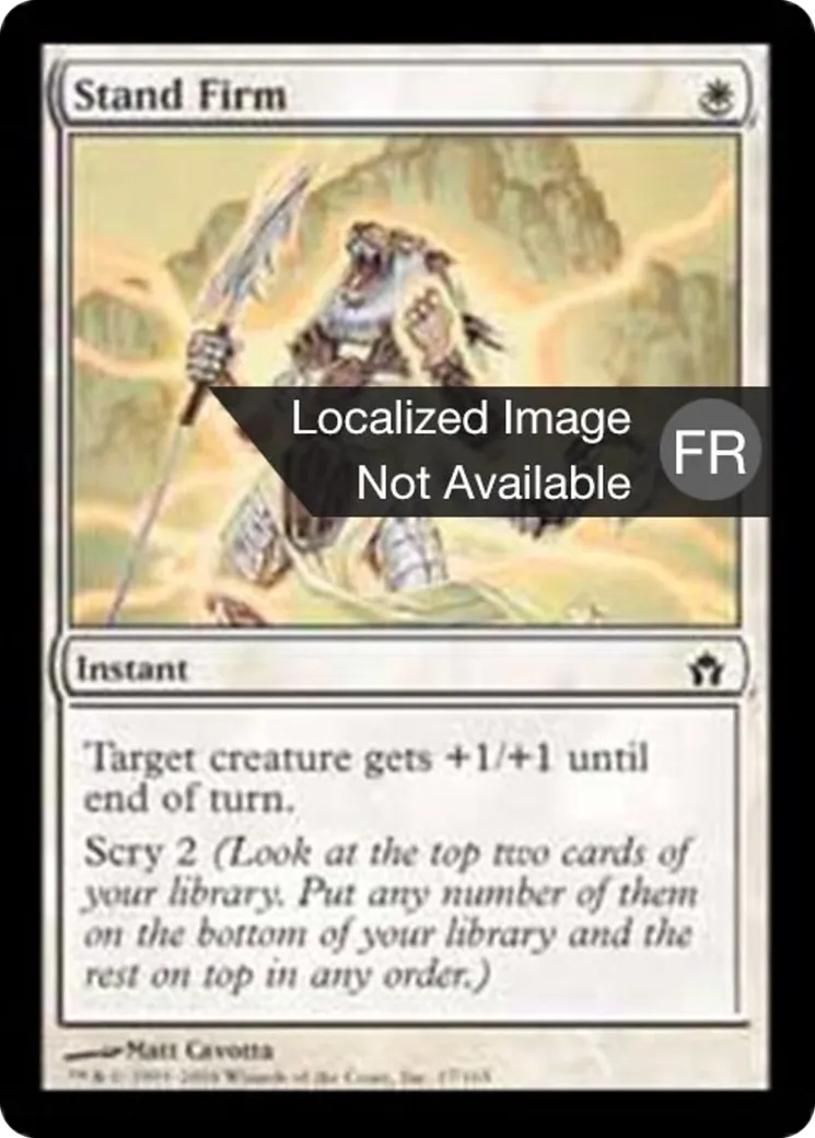 De pied ferme — Fifth Dawn — Magic: The Gathering