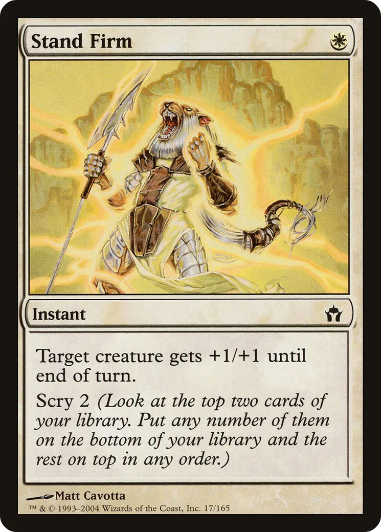 De pied ferme — Fifth Dawn — Magic: The Gathering