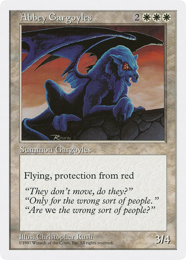Abbey Gargoyles — Fifth Edition — Magic: The Gathering