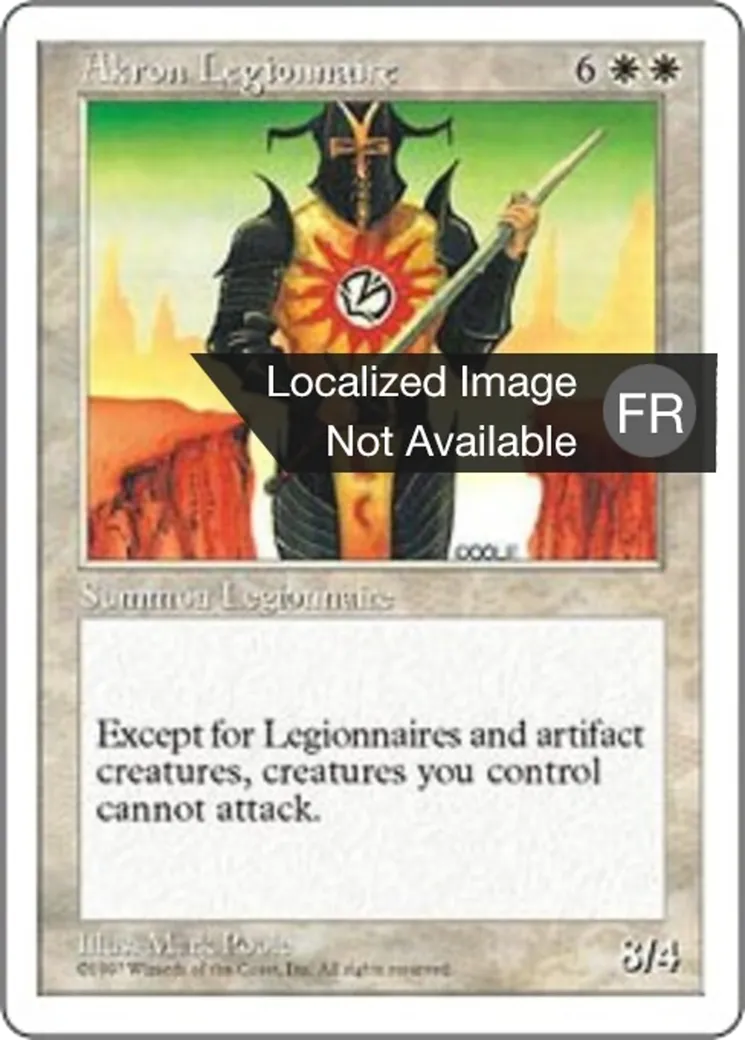 Légionnaire d'Akron — Fifth Edition — Magic: The Gathering