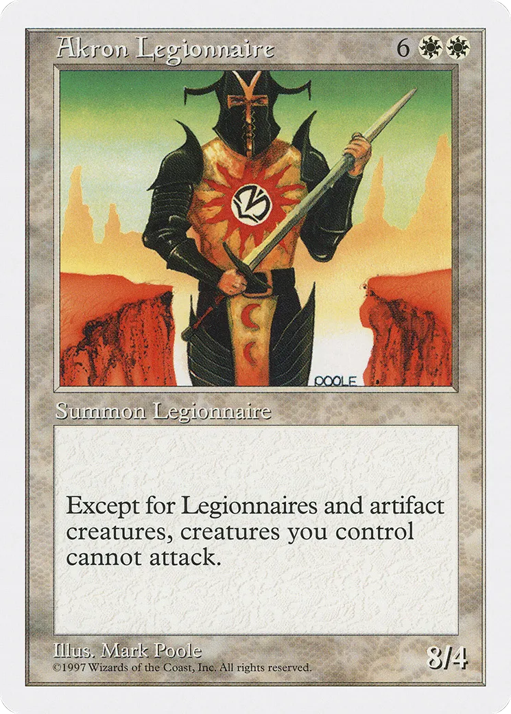 Akron Legionnaire — Fifth Edition — Magic: The Gathering