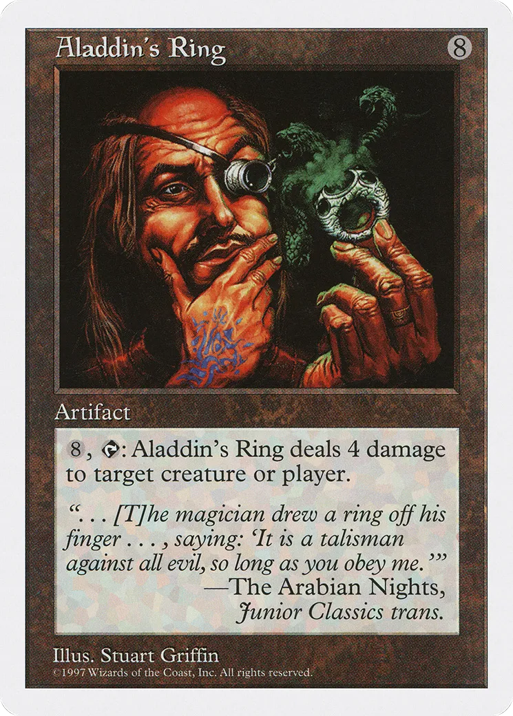 Aladdin's Ring — Fifth Edition — Magic: The Gathering