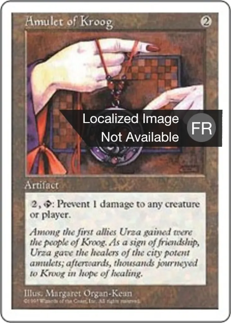 Amulette de Kroog — Fifth Edition — Magic: The Gathering