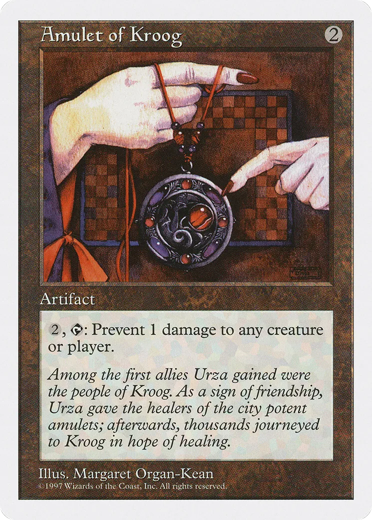 Amulette de Kroog — Fifth Edition — Magic: The Gathering