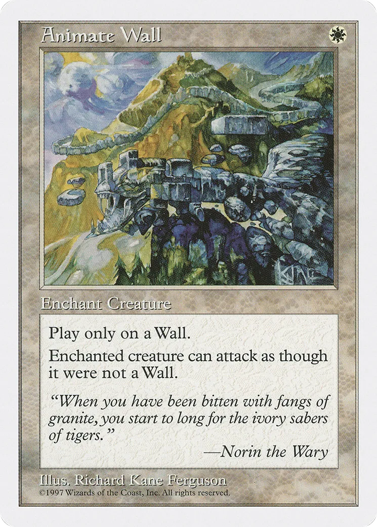 Animate Wall — Fifth Edition — Magic: The Gathering