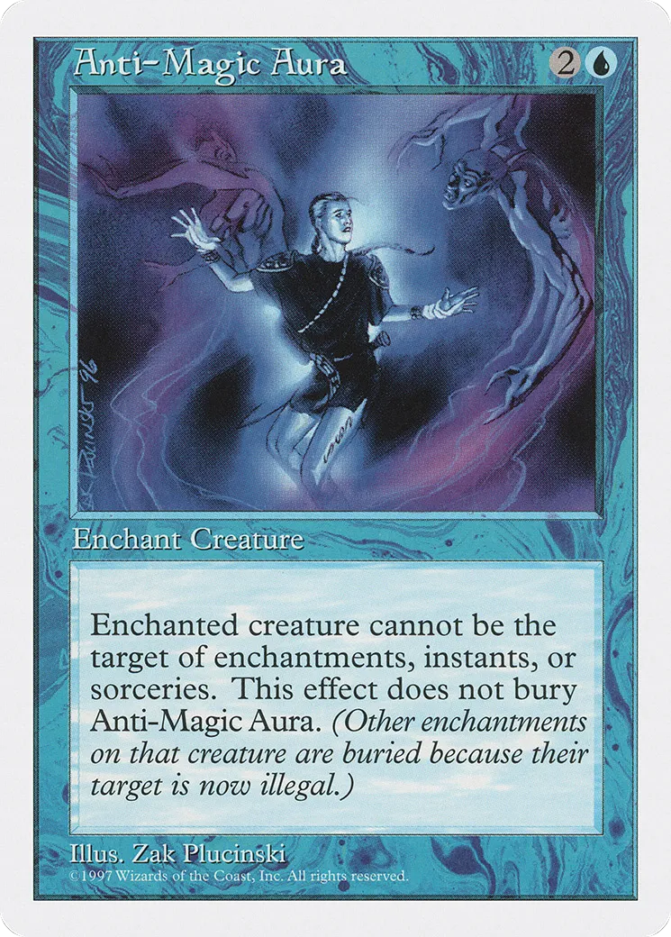 Anti-Magic Aura — Fifth Edition — Magic: The Gathering