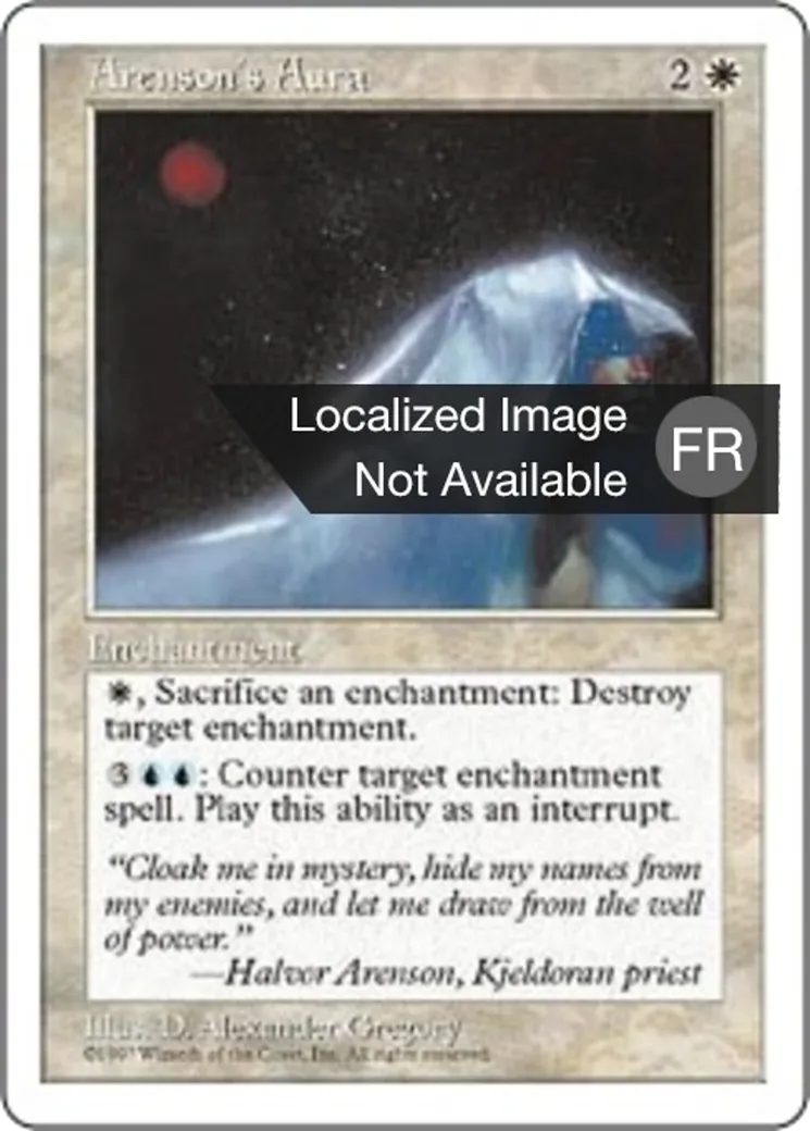 Aura selon Arenson — Fifth Edition — Magic: The Gathering