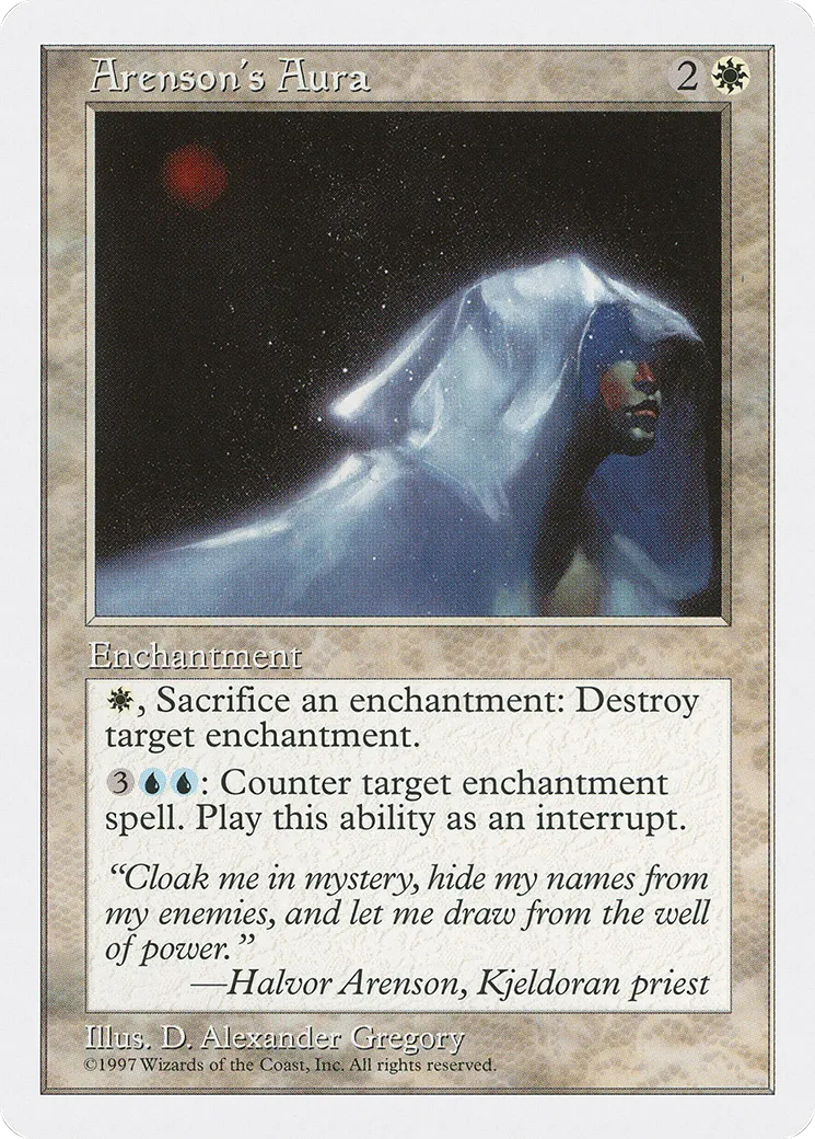 Aura selon Arenson — Fifth Edition — Magic: The Gathering