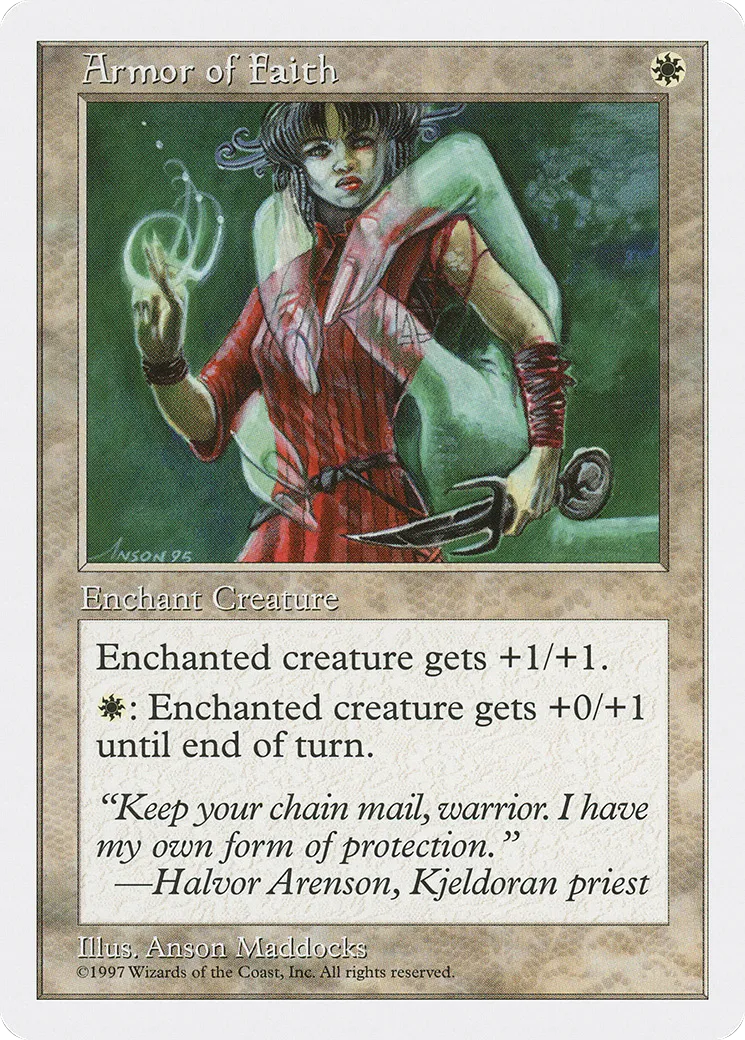 Armure de foi — Fifth Edition — Magic: The Gathering