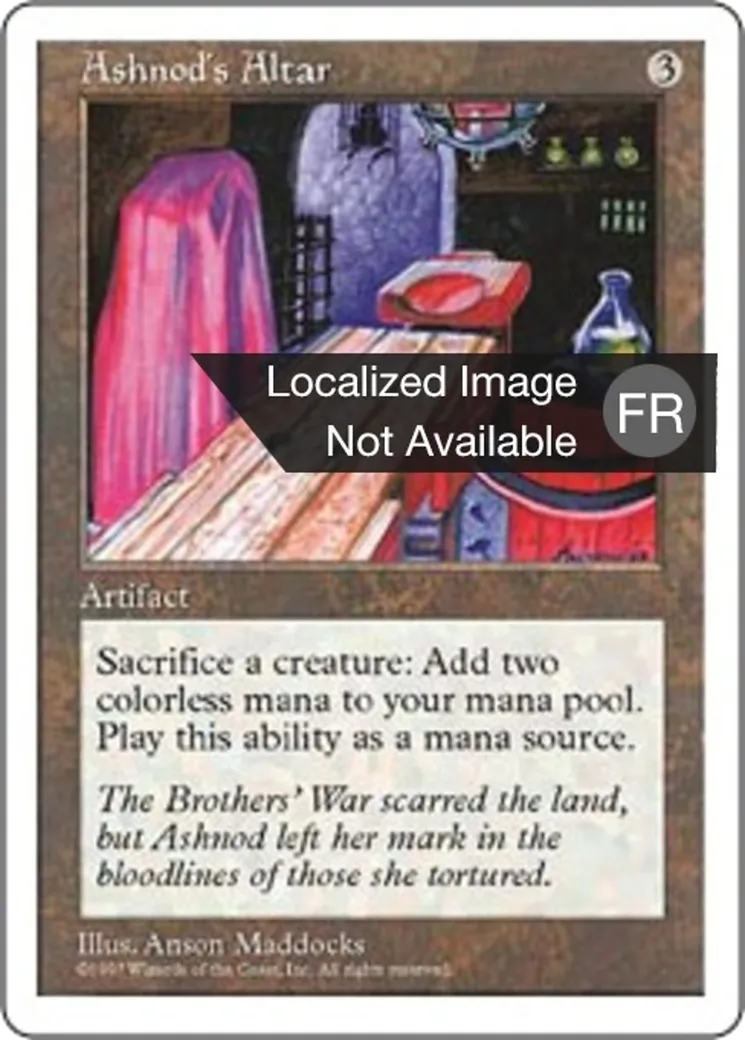 Autel d'Ashnod — Fifth Edition — Magic: The Gathering