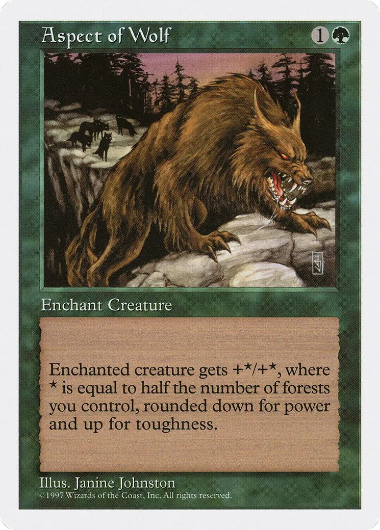 Aspect of Wolf — Fifth Edition — Magic: The Gathering