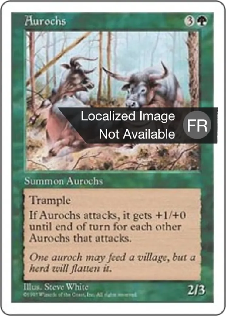 Aurochs — Fifth Edition — Magic: The Gathering