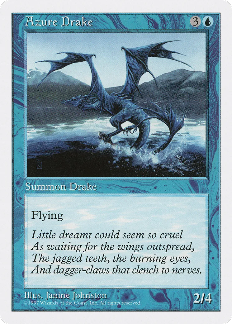 Azure Drake — Fifth Edition — Magic: The Gathering