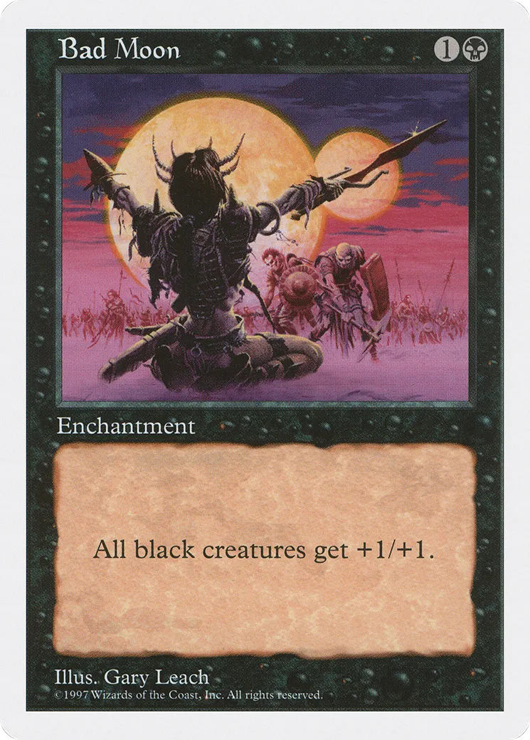 Bad Moon — Fifth Edition — Magic: The Gathering