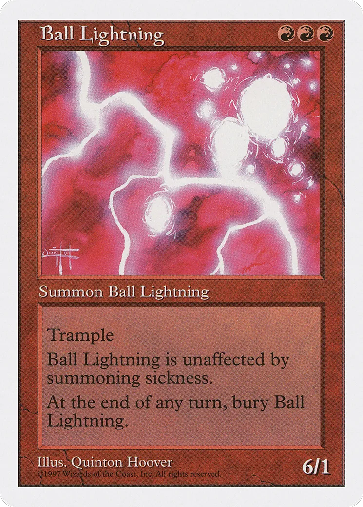 Ball Lightning — Fifth Edition — Magic: The Gathering