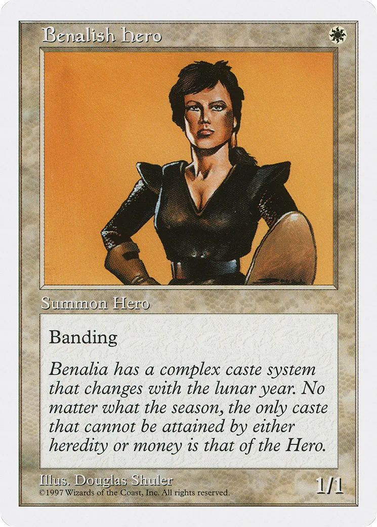 Benalish Hero from Fifth Edition - Magic: The Gathering