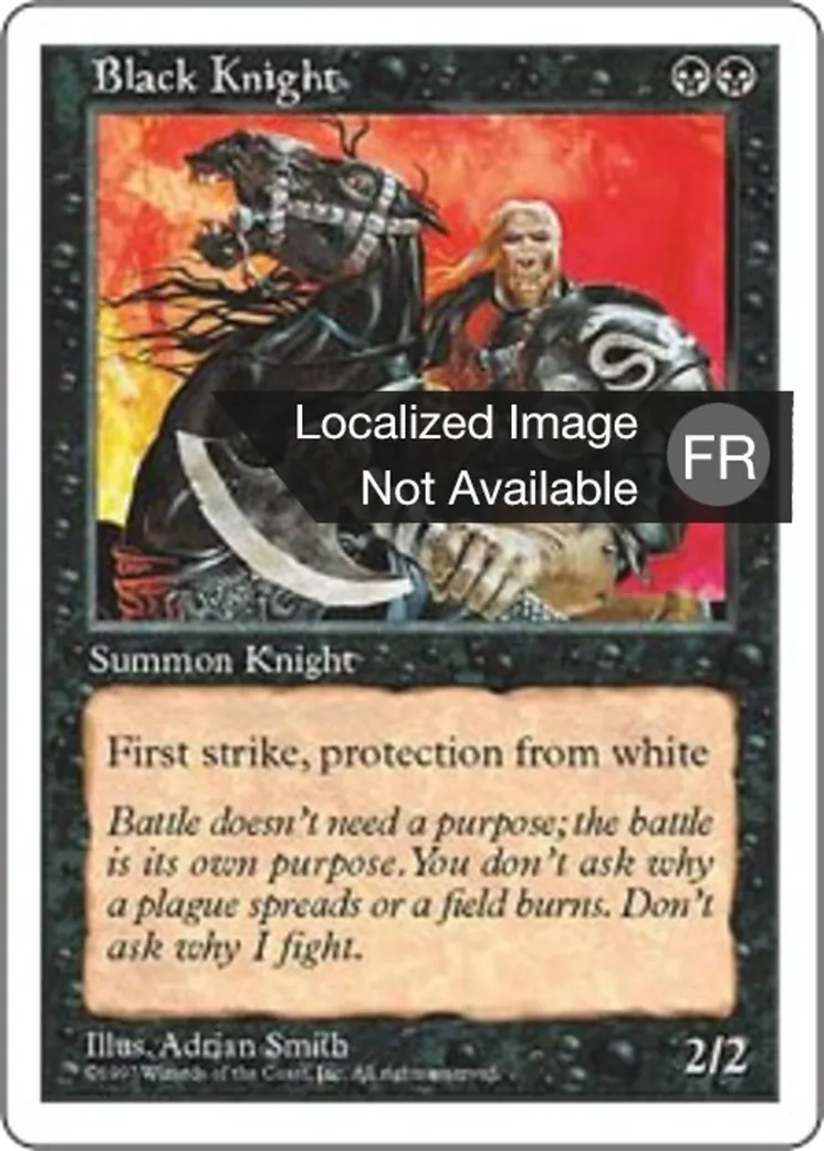 Chevalier noir — Fifth Edition — Magic: The Gathering