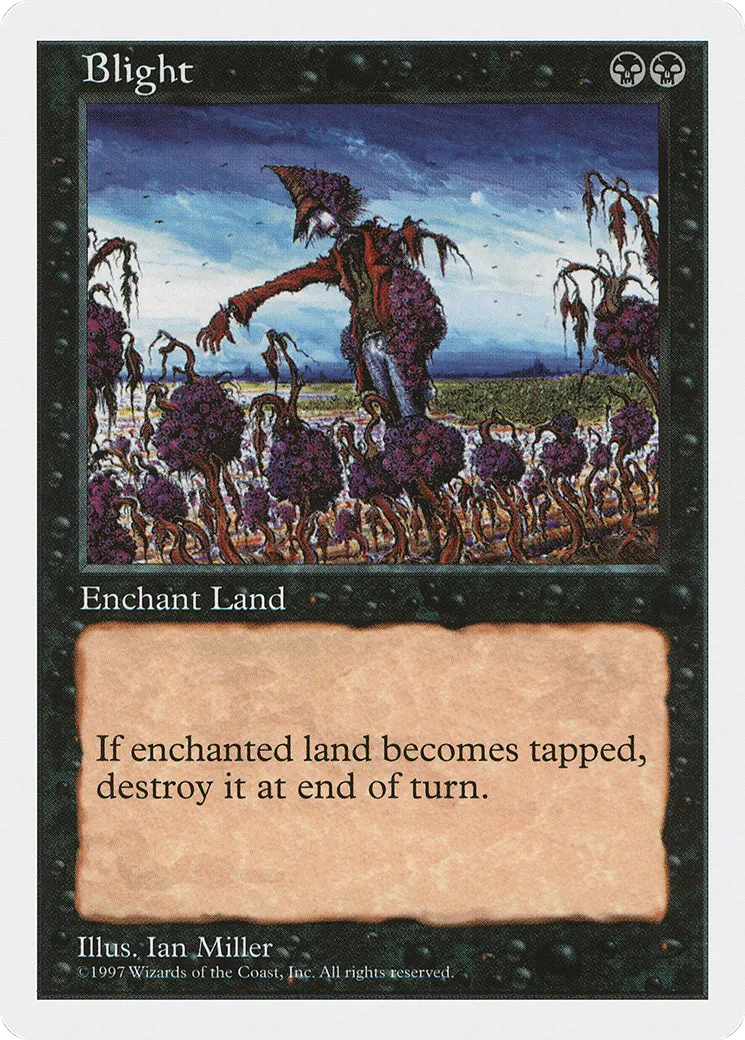 Blight — Fifth Edition — Magic: The Gathering