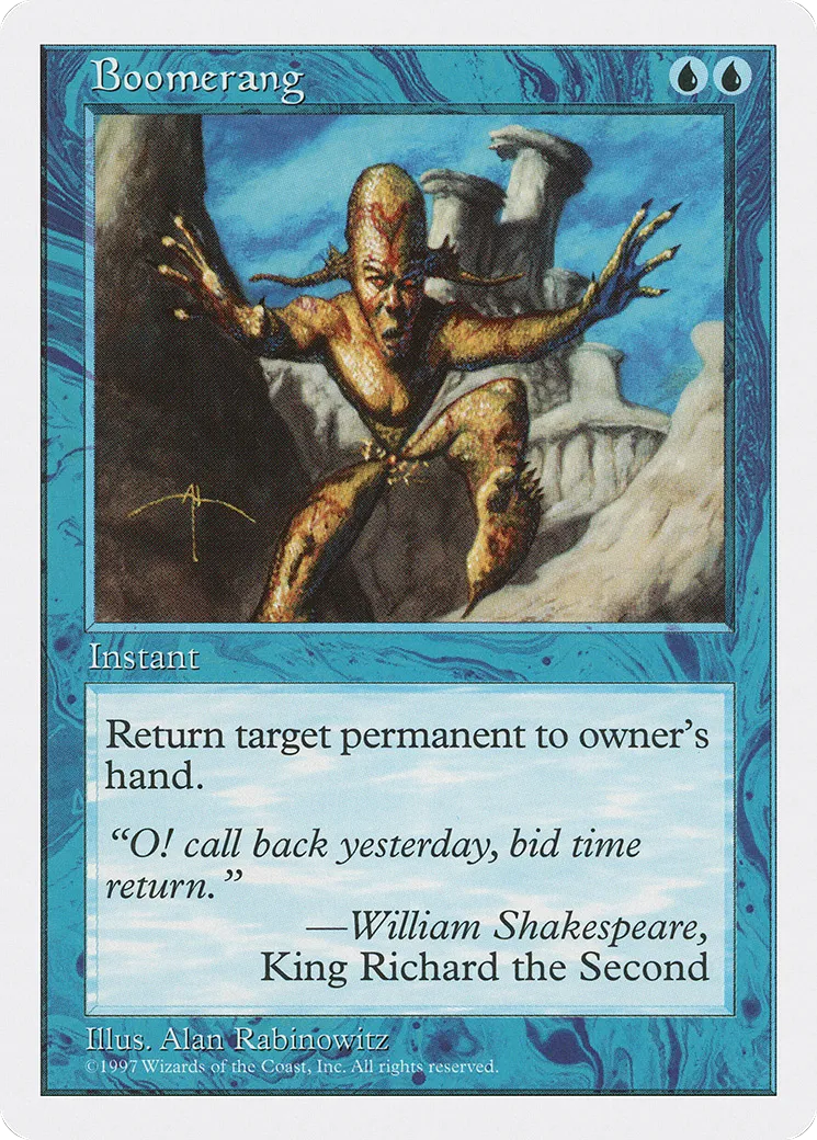 Boomerang — Fifth Edition — Magic: The Gathering