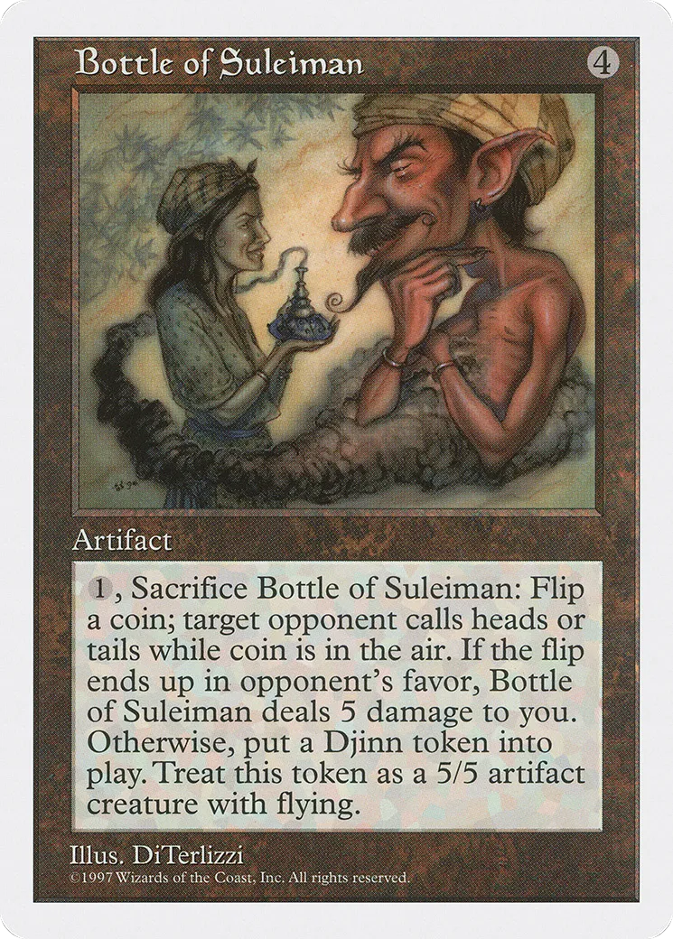 Bottle of Suleiman — Fifth Edition — Magic: The Gathering