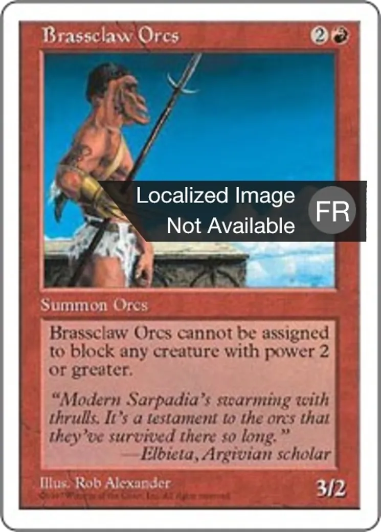 Orques de la Griffe d'airain — Fifth Edition — Magic: The Gathering