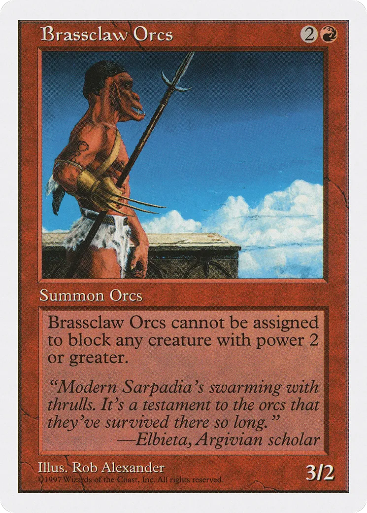 Orques de la Griffe d'airain — Fifth Edition — Magic: The Gathering