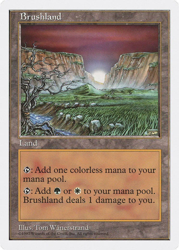 Brushland — Fifth Edition — Magic: The Gathering