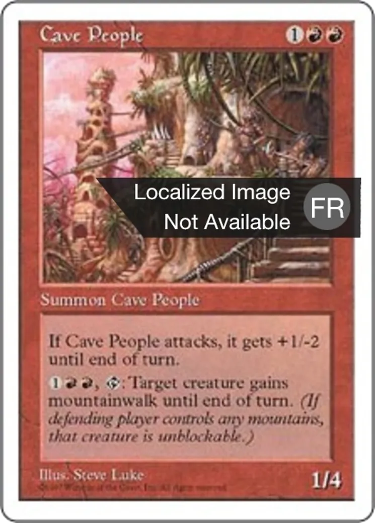 Peuple des cavernes — Fifth Edition — Magic: The Gathering