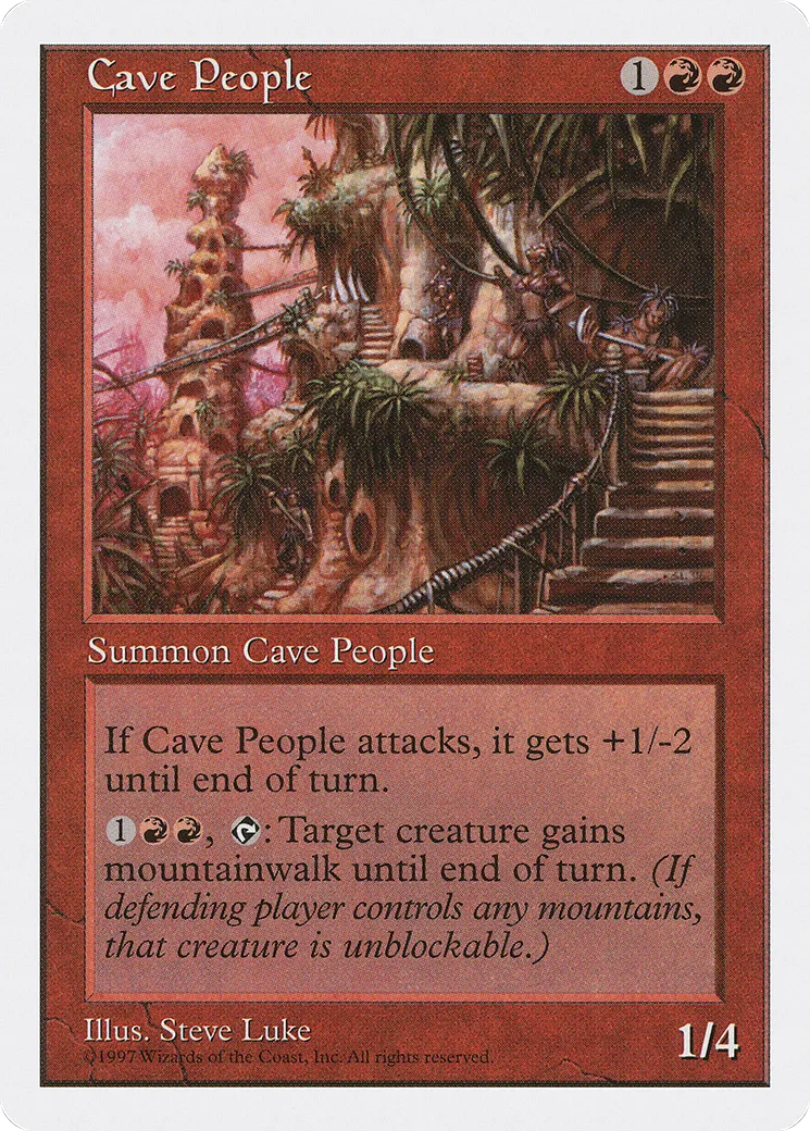 Cave People — Fifth Edition — Magic: The Gathering